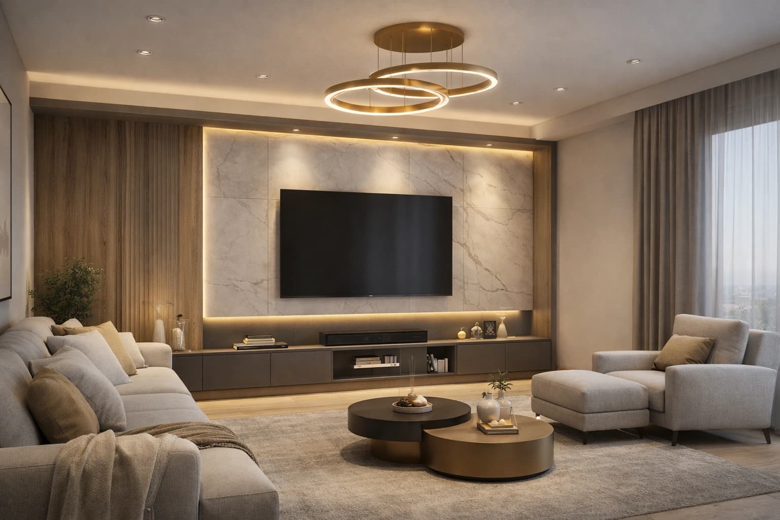 TV Lounge Interior Design by Top Interior Designer of Model Town Gujranwala